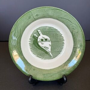 Royal China Inc Colonial Homestead Green Set of 3 Fruit Bowls 5.5" Vintage 1960s